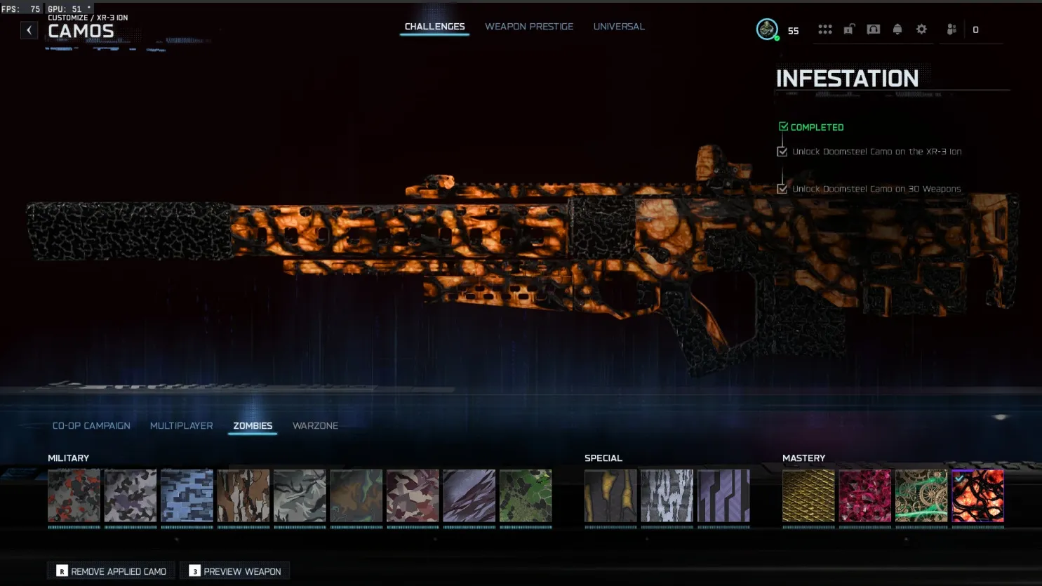 🎏⚡ BO7 Account | ☣️ Infestation Camo ✨ | 450+ Camos 💎 | Prestige 1 🏆 | Level 55 ⚡ | 15+ Elite Operators 👤 | All Guns 🔫 | Hard Unlocked 🛡️ | Multi-Platform